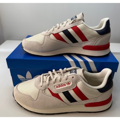 Adidas Originals Treziod 2 Mens Sneakers Aluminum Navy Red JQ9042 Size 11.5 New