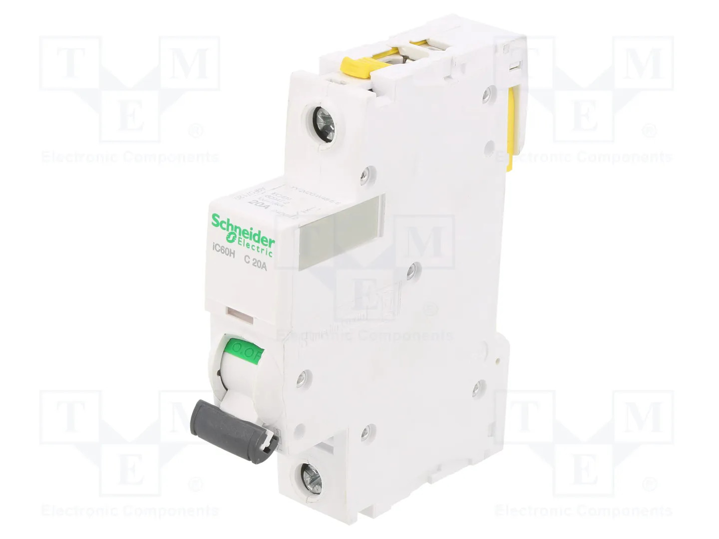 Schneider Electric Bianco Interruttore Differenziale, Acti9 Ic60h Mcb 1 Pole 20A Curve C - Immagine 3