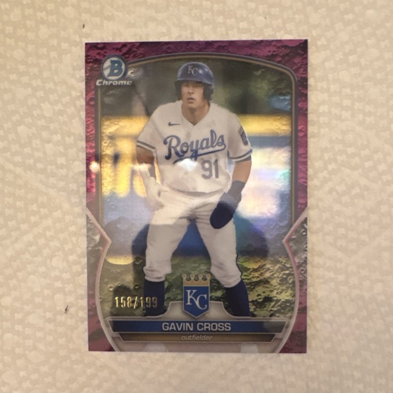 Topps 2023 Bowman Chrome Prospects Gavin Cross #BCP-109 Purple /199 Royals