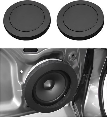 6.5 Inch Car Round Door Speaker Foam Rings Self Adhesive Noise Reduction 2 PCS