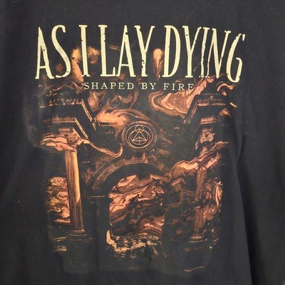 As I Lay Dying 2019 Shaped By Fire North American Tour T-shirt Size XXL
