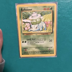 1995 bulbasaur pokemon card value Bulbasaur Pokemon Card 1995
