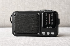 Portable FM AM Radio USB-C Rechargeable BT Speaker TF Card Music Player