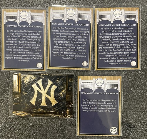 Lot de cartes personnalisées Don Mattingly & Babe Ruth - Lot de 106 cartes - Base, feuilles, réfracteurs - Photo 15/15