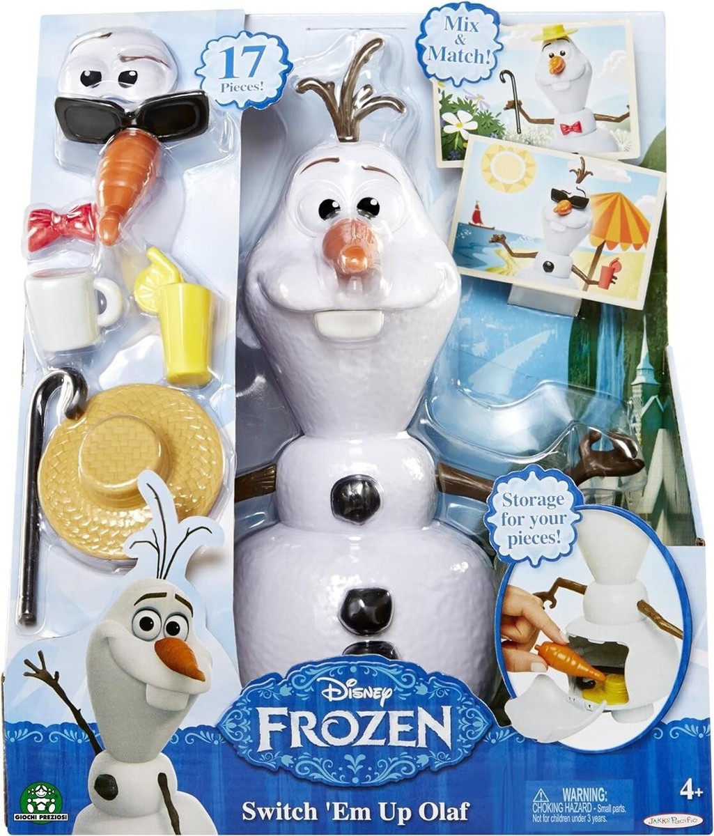Olaf Componibile Serie Frozen Disney Originale Giochi Preziosi