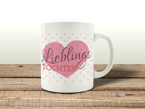 TASSE Kaffeebecher LIEBLINGSTOCHTER Geburtstag Spruch Lustig Motiv Geschenk Fami - Bild 2 von 2