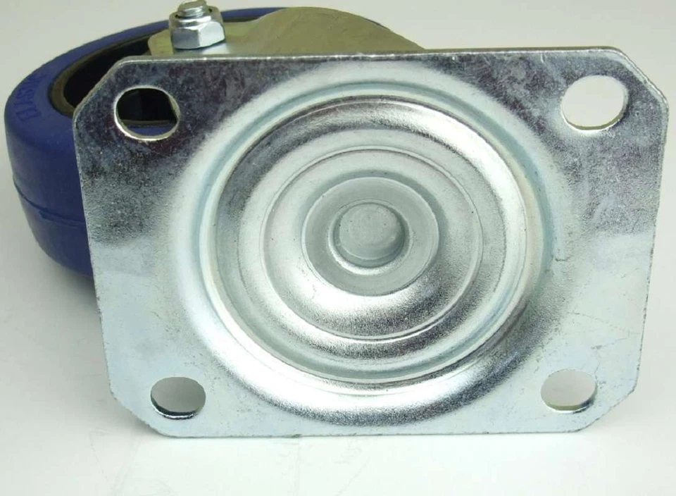 4 Set 100 mm SL 180 kg / Rad Lenkrollen & Bockrollen Blue Wheels Transportrollen - Bild 4 von 4