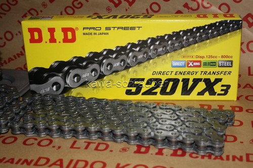 D.I.D 428HD Motorradkette 140 Glieder - Schwarz Mit Clip-Verbindung