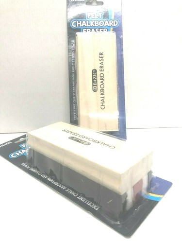 SCHOOL JUMBO BLACKBOARD DUSTER,TRADITIONAL CHALKBOARD FELT & WOOD DUSTER,ERASER - Picture 4 of 4
