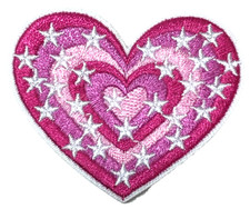 Patch Sew On for Clothing Backpacks Hats Jackets Pants HEART SIGN Symbol A213