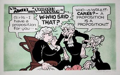 Al Capp, Proposition, Lithograph on Canvas, signed and numbered