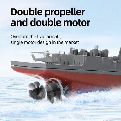 Remote Control Warship Model RC Ship Pool Lake Boat Cruiser Destroyer Water Toys - Picture 3 of 16