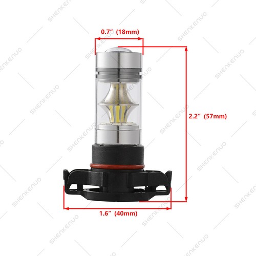 For Dodge Journey 2010-2018 2019 - 2PC 6000K H16 5202 LED Fog Light Bulbs White - Picture 2 of 12