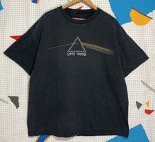 Vintage Pink Floyd Tshirt XL 2004 Dark Side Of The Moon 1973 Tour Band Y2K