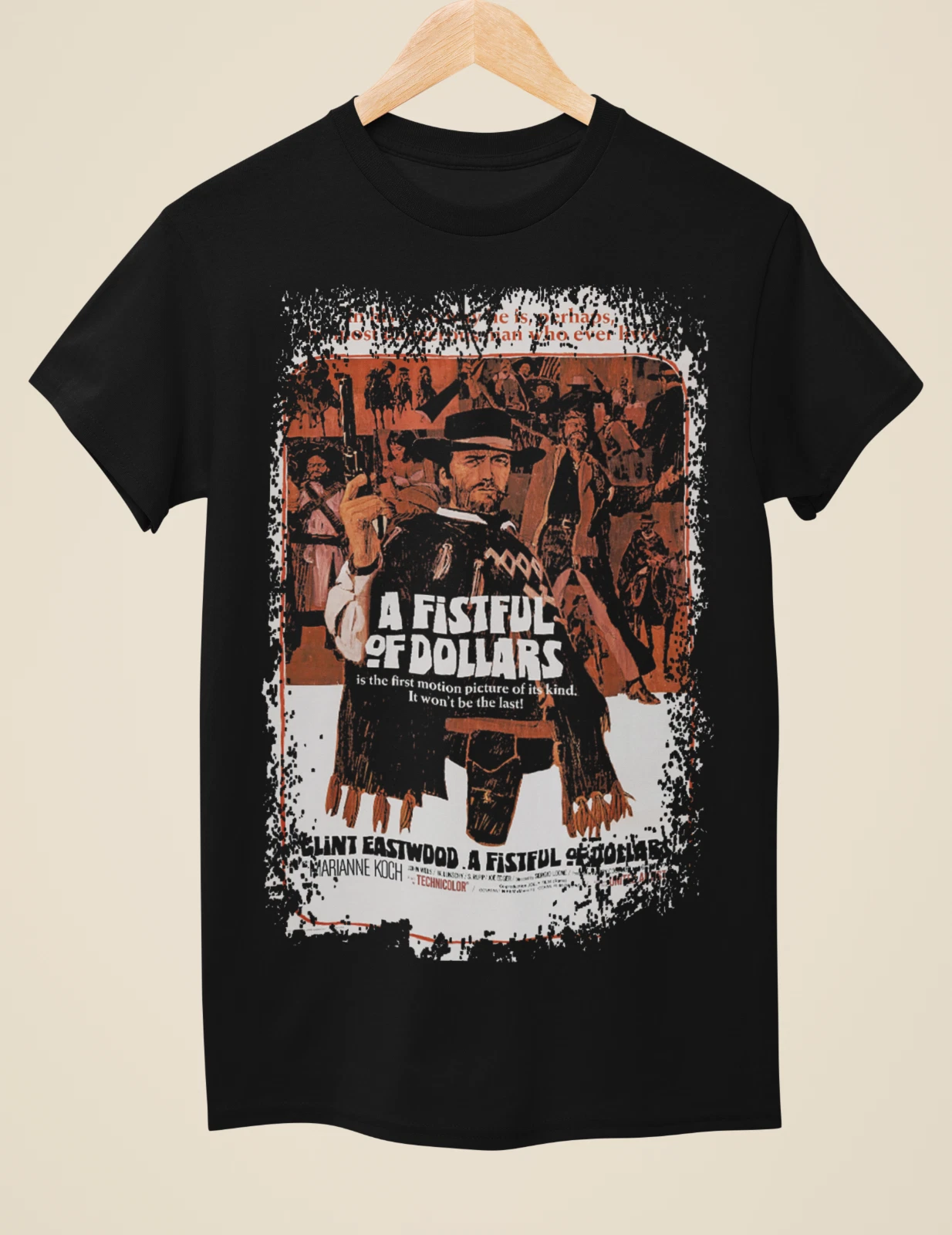 A Fistful of Dollars - Western Movie Poster Inspired Unisex Black T-Shirt
Opens in a new window or t