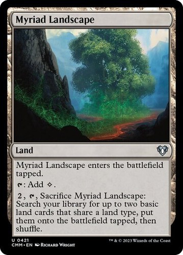 Myriad Landscape - Commander Masters CMM - Rare - MTG Magic Pack fresh - 第 1/3 張圖片