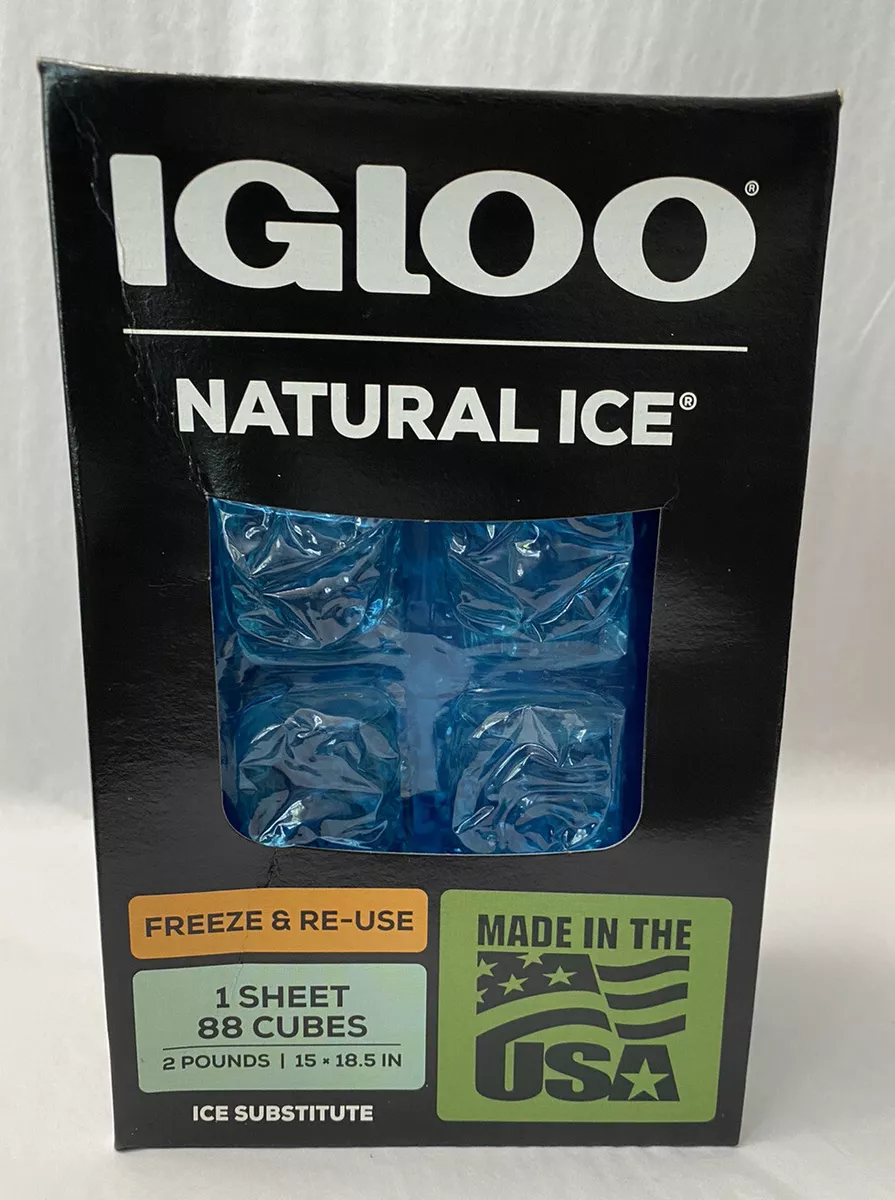  Igloo Maxcold Natural Ice Sheet 88 Cube, 15 x 18.5 Inches, Blue  : Home & Kitchen