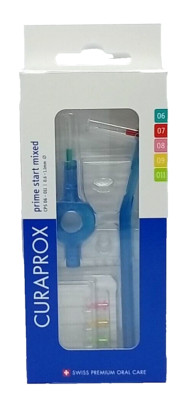 Curaprox Prime Plus Starter Set - MIXED-SET Interdentalbürsten + 2 Halter
