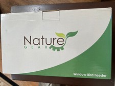 Nature Gear Window Bird Feeder- Extended Roof - Sturdy Perch - Sliding Feed Tray