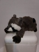Vintage 1992 MJC International Plush Raccoon Realistic 18 inch Stuffed Animal