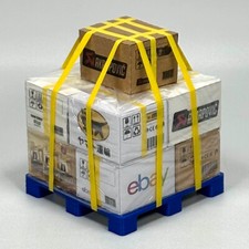 Diorama 1/18 scatole modello garage carrello manuale scena pila merci modello accessori toy