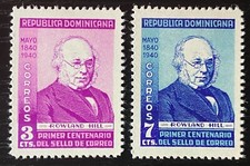 Dominican Republic 1949.SC# 356-357 Set of 2 Mint - Hinged OG