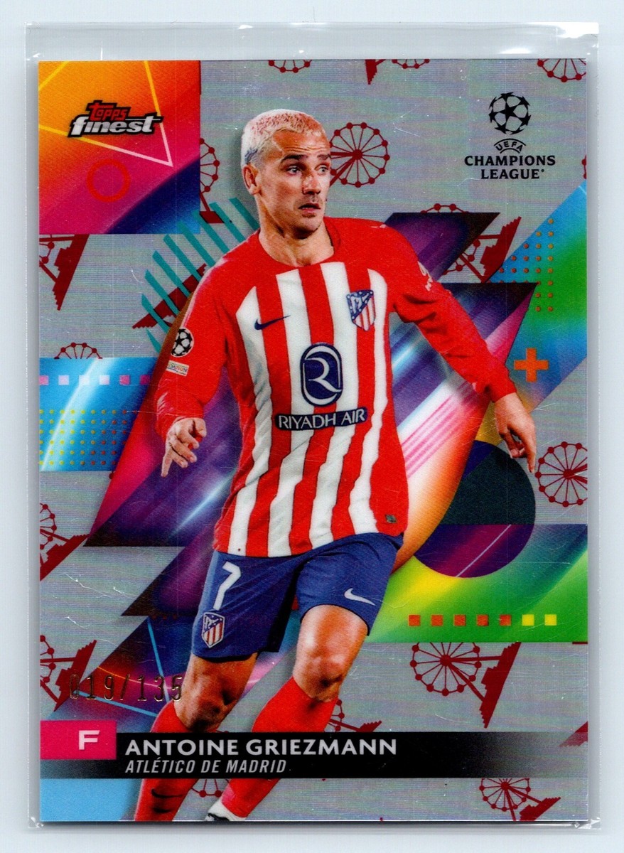 Antoine Griezmann 2024 Topps Finest Refractor Atletico De Madrid 