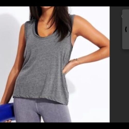 Free People FP Movement Back Country Tank Top Gray large - Picture 2 of 8