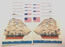 Mrs Grossman's Lot 10 Sheets USS Constitution Great Adventures 2001 Stickers 6x6