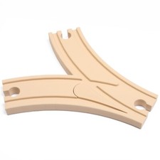 Verstellbare Weiche für Holzeisenbahnen - passend für Eichhorn, Brio, Haba