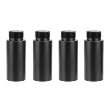 4x CAMVATE 2" Aluminum Micro Rod w/5/8" Female to 5/8" Mic Thread Screw Adapter