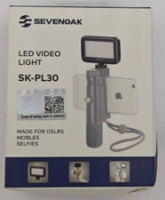 SevenOak LED Video Light SK-PL30 New Retail Genuine for DSLR Selfie Mobile