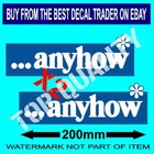 ANYHOW WINFIELD Decal Sticker X2 Vintage MOTORSPORT Hot Rod Rat Rod Stickers
