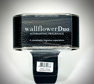 Black Scent Switching Wallflower Duo NightLight Plug Bath & Body Works Leather