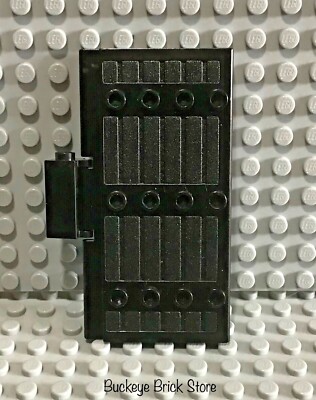 LEGO Black Stockade Door 1x5x71/2, with Black Hinge Reverses Left
