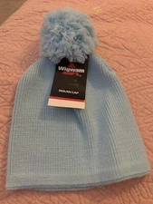 Vtg Wigwam Skilan Hat Adult One Size W/Pom Wintuk Acrylic Made USA NWT