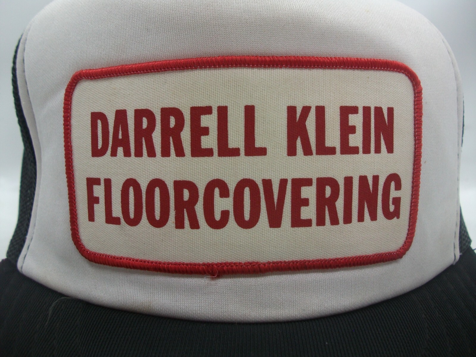 Darrell Klein Floorcovering Patch Hat Vintage Bla… - image 3
