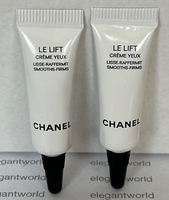 2 x Chanel Le Lift Eye Creme Yeux Cream Smooths-Firms 3ml / 0.1oz each