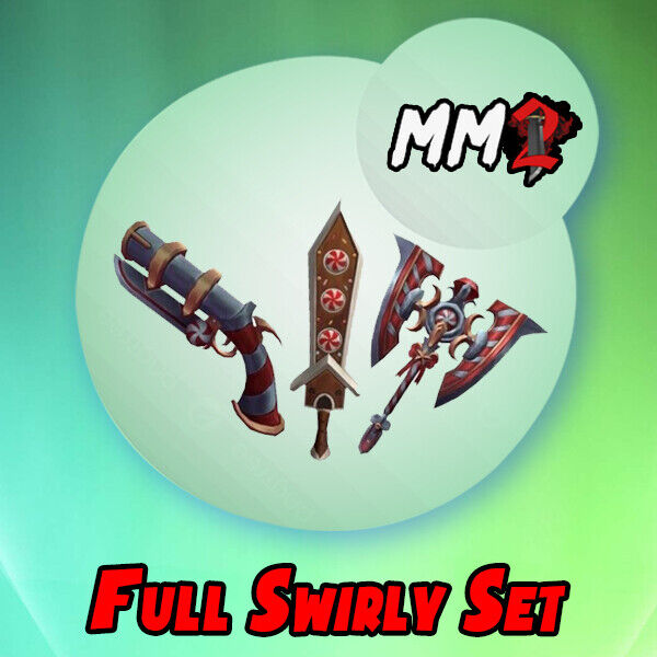 Murder Mystery 2 MM2 Swirly Set GODLY Roblox *FAST DELIVERY* (Read