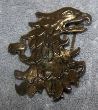 VINTAGE WOMAN'S METAL EAGLE BELT BUCKLE