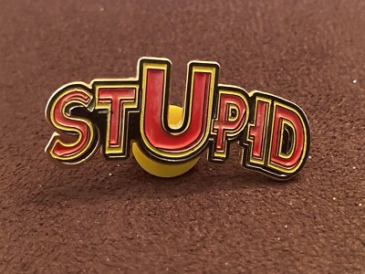 Stupid Viere Nova Red Yellow Gold Ustupid Hat Pin Glow In The Dark