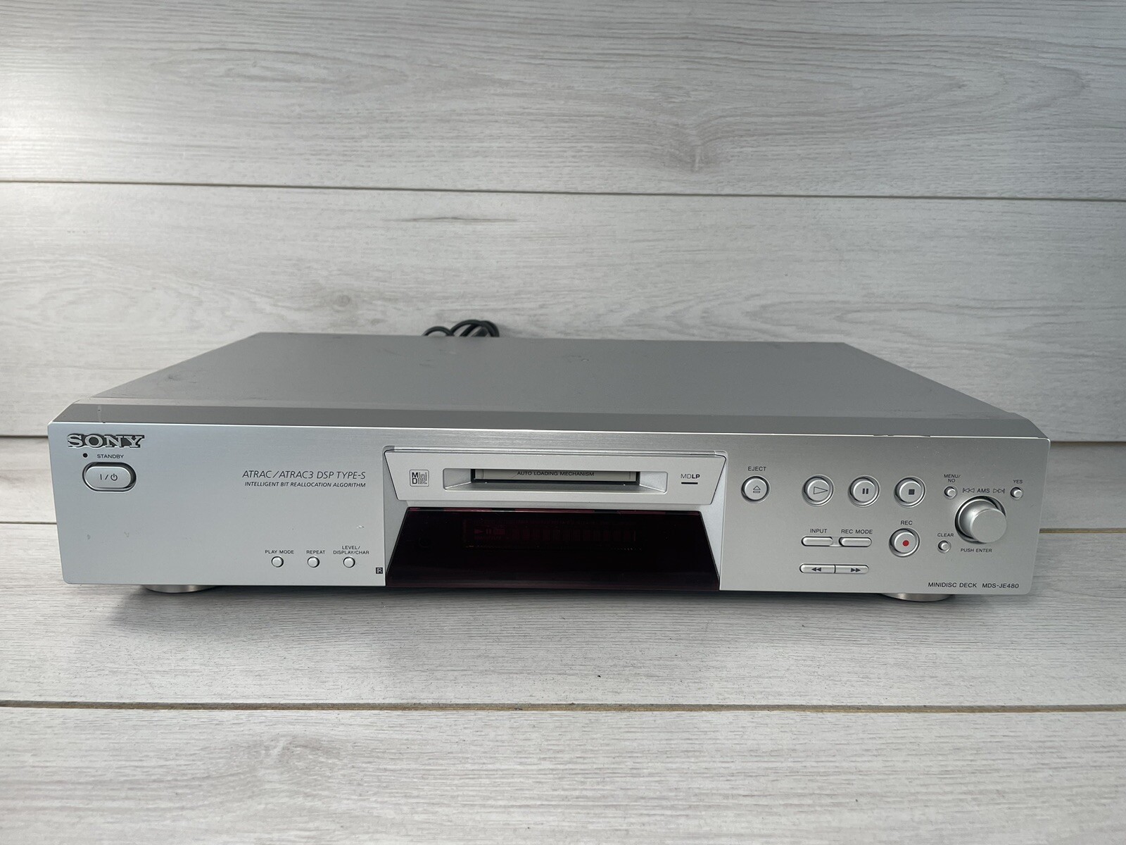 SONY MDSJE480 Minidisc Recorder with MDLP in SILVER eBay