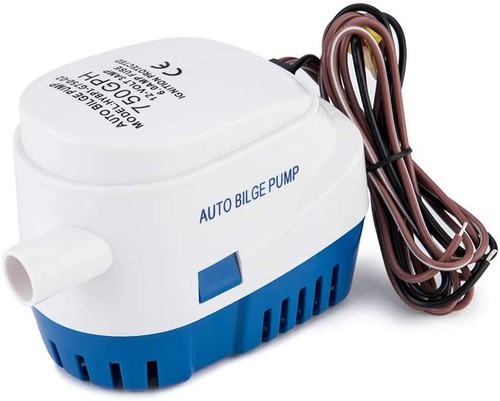 Automatic Boat Marine Bilge Pump 12V 1100GPH Submersible Electric Water Pump US - Bild 6 von 16