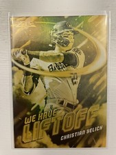 Christian Yelich - 2021 Topps Fire We Have Liftoff Gold Minted #WHL-10 Brewers🔥