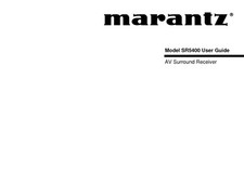 Marantz SR5400 Surround Receiver Owners Manual