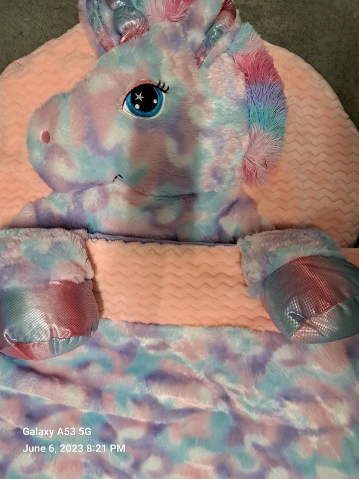 🦄 Saco de dormir HugFun niños animal sueño felpa unicornio púrpura, ¡¡COMO SE MUESTRA!!️ Foto 2 de 3