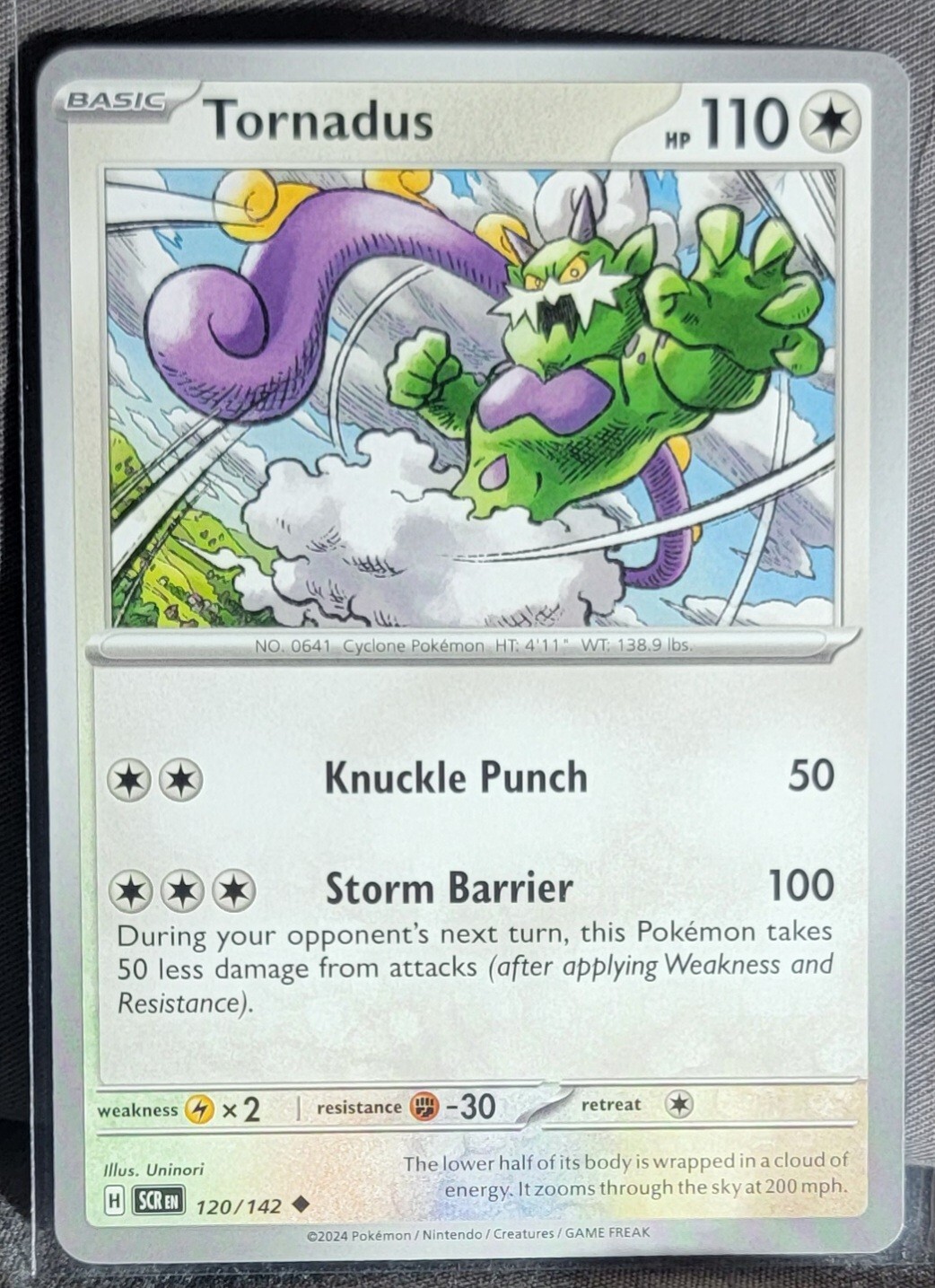 Pokemon TCG Card Tornadus 120/142 Stellar Crown Uncommon NM