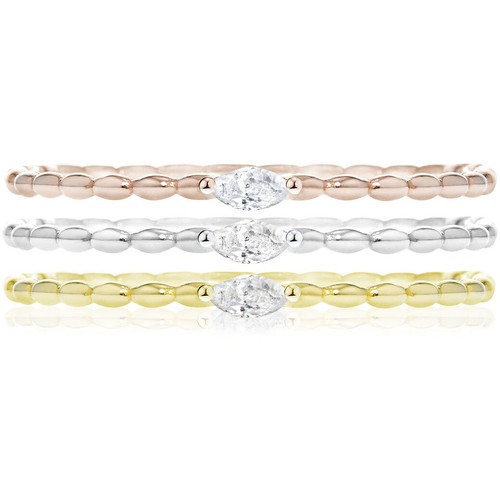 Tris di Anelli Donna MORELLATO 1930 Argento 925% Gold Rosè 3 Misure Pietra Blu - Foto 18 di 30