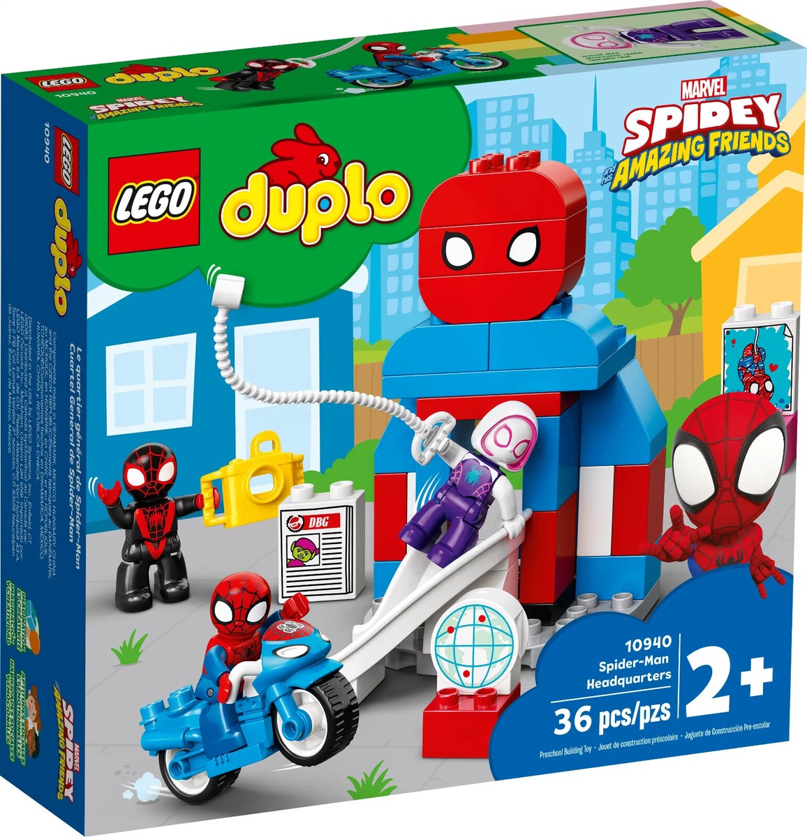 Lego Spider-Man Headquarters 10940 DUPLO Minifigure Building Set