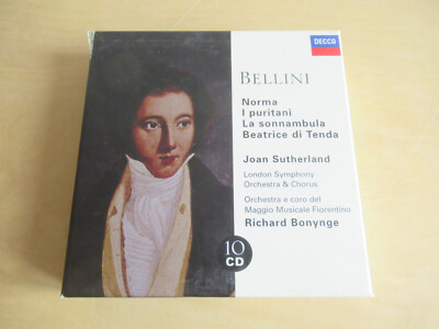 Joan Sutherland-Norma, I Puritani, La Sonnambula, Beatrice di Tenda-10er CD Box
